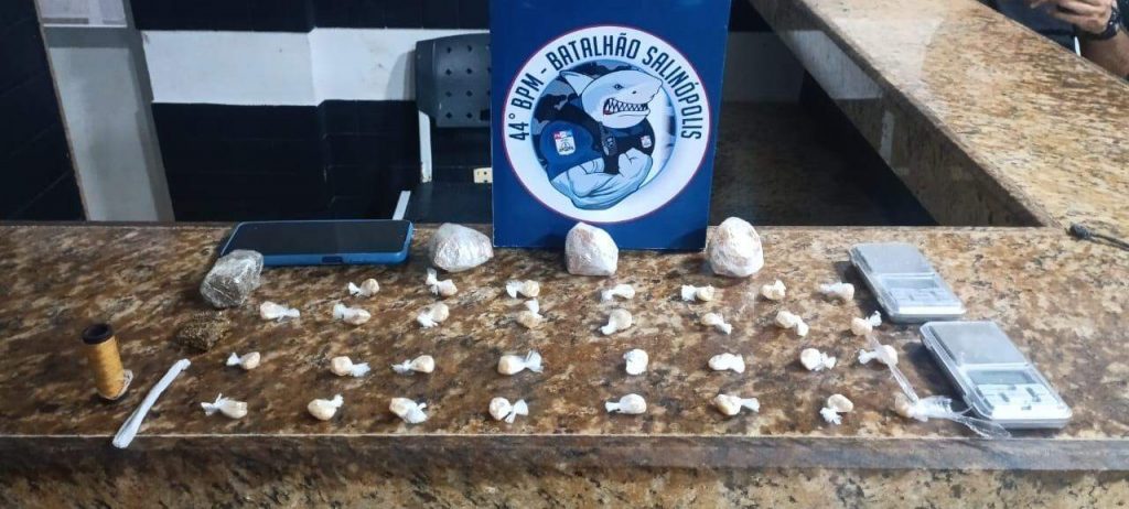 Homem é preso por tráfico de drogas durante operação contra facções em Salinópolis