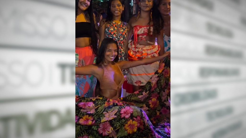Mell Muzillo grava cenas em Alter do Chão, no Pará
