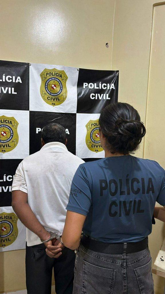 Polícia Civil prende homem condenado por estupro e apreende arma de fogo na casa dele, em Abaetetuba