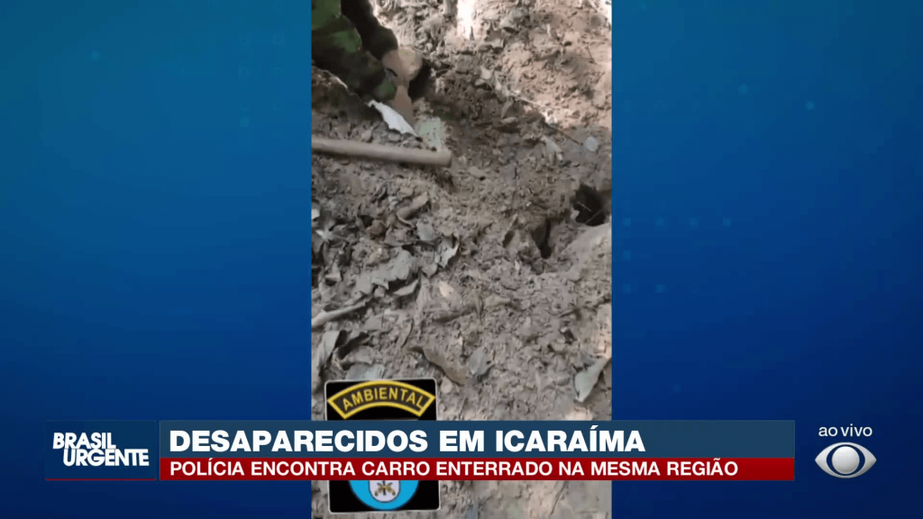 Polícia encontra carro enterrado em bunker em Icaraíma que pode ser dos homens desaparecidos